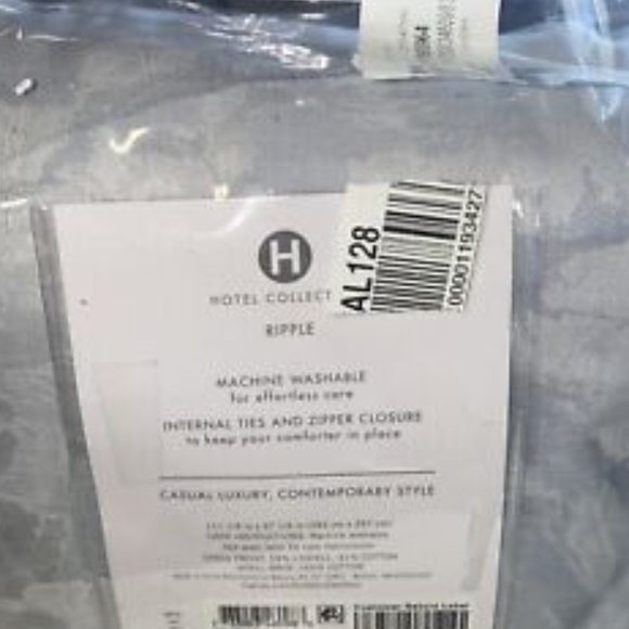 Hotel Collection Ripple Duvet Cover, King, - Picture 3 of 5